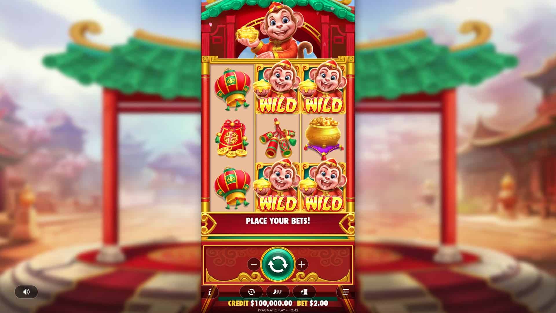 Macaco Sortudo slot gameplay reels