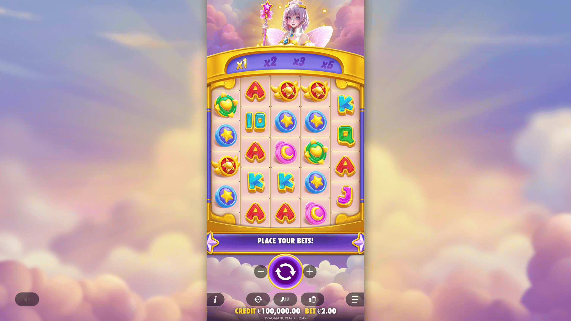 Starlight Wins slot gameplay reels