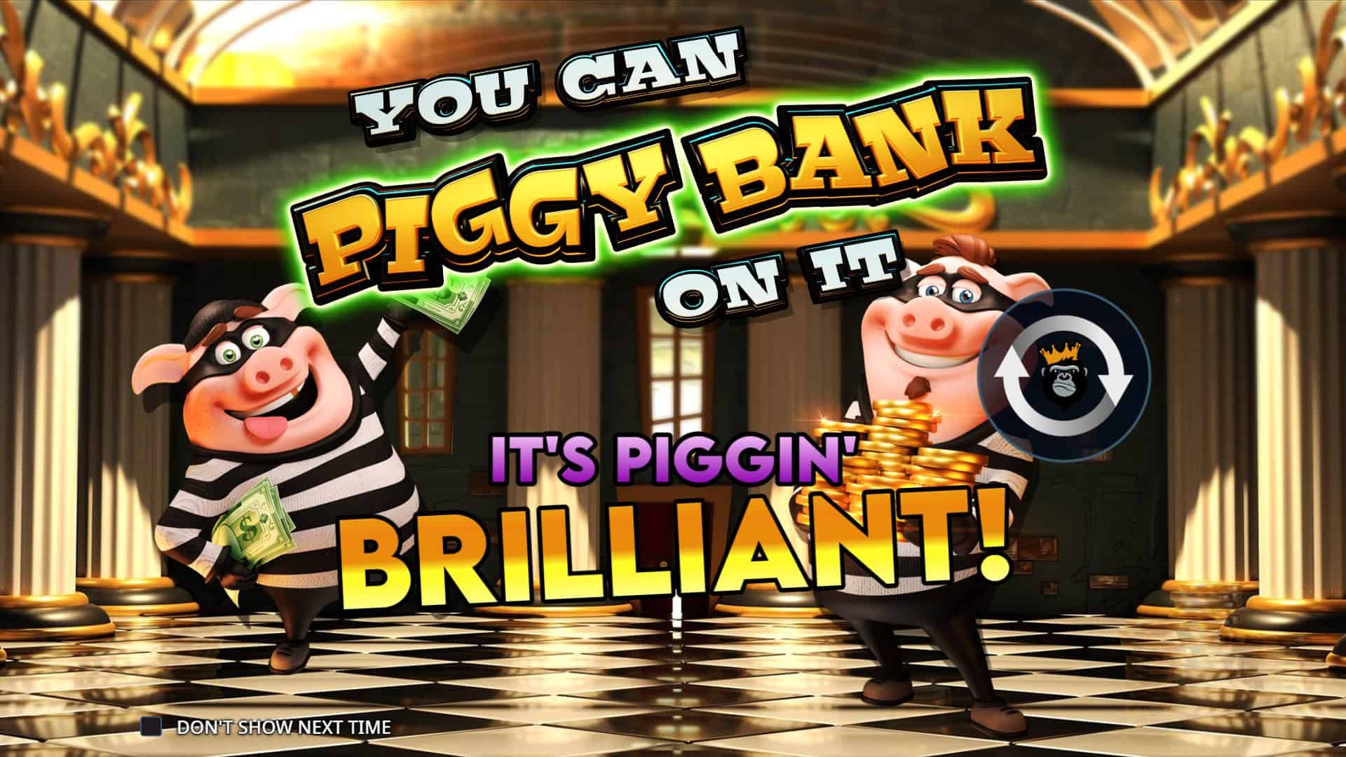 You Can Piggy Bank on It slot intro screen