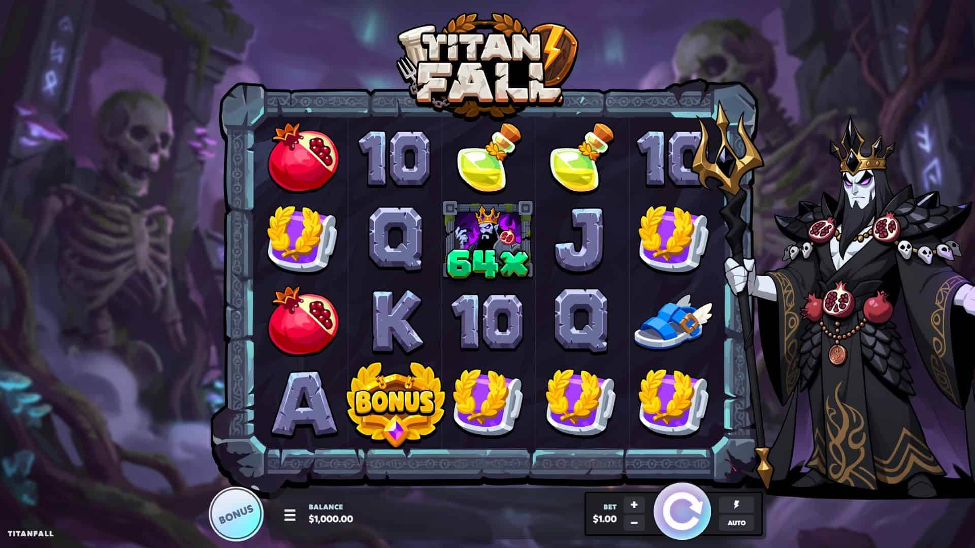 Titanfall slot gameplay reels