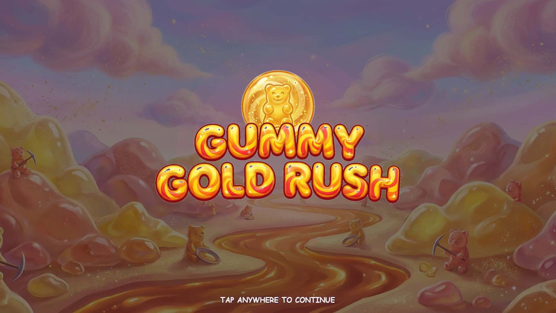 Gummy Gold Rush slot intro screen