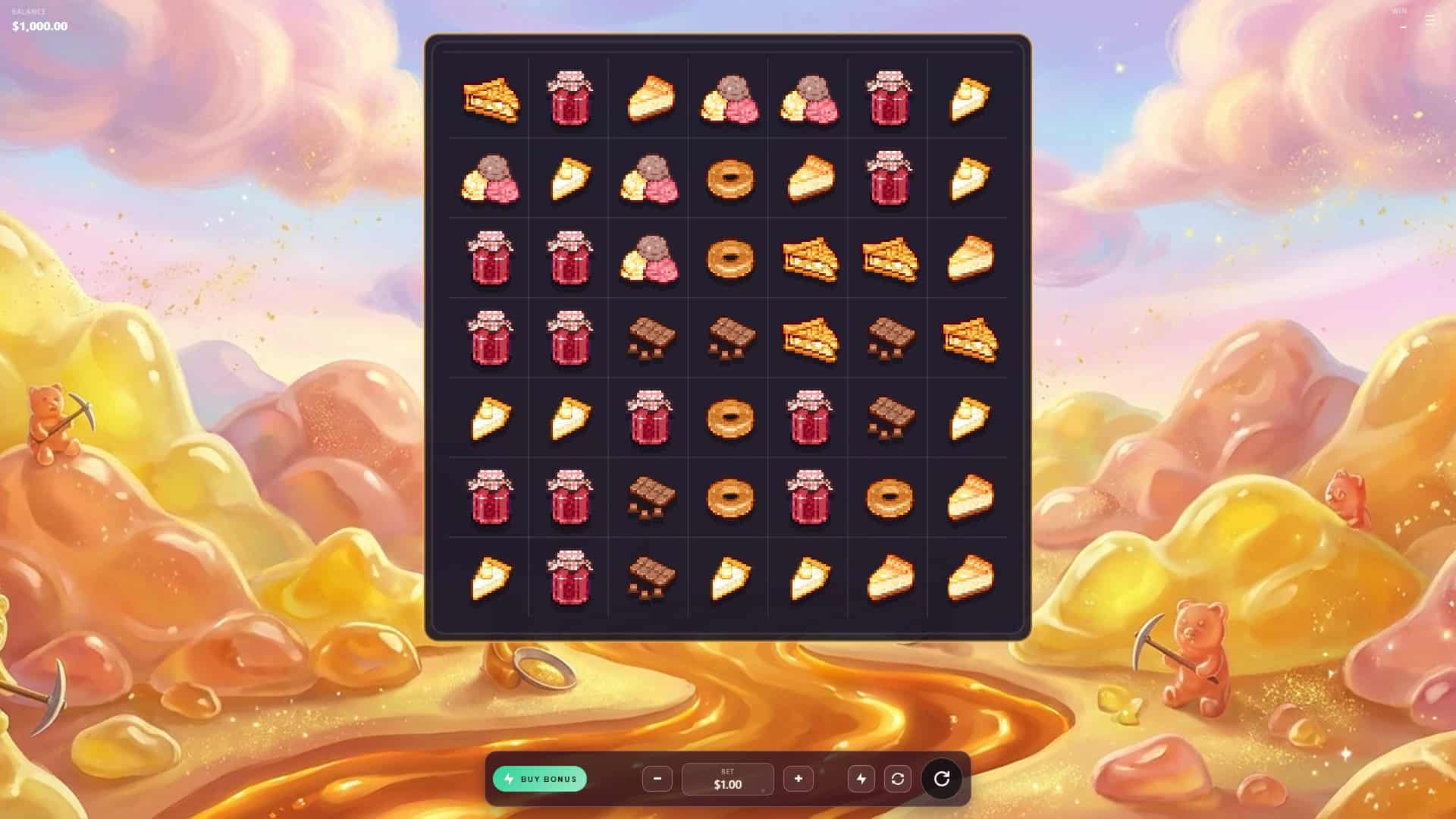 Gummy Gold Rush slot gameplay reels