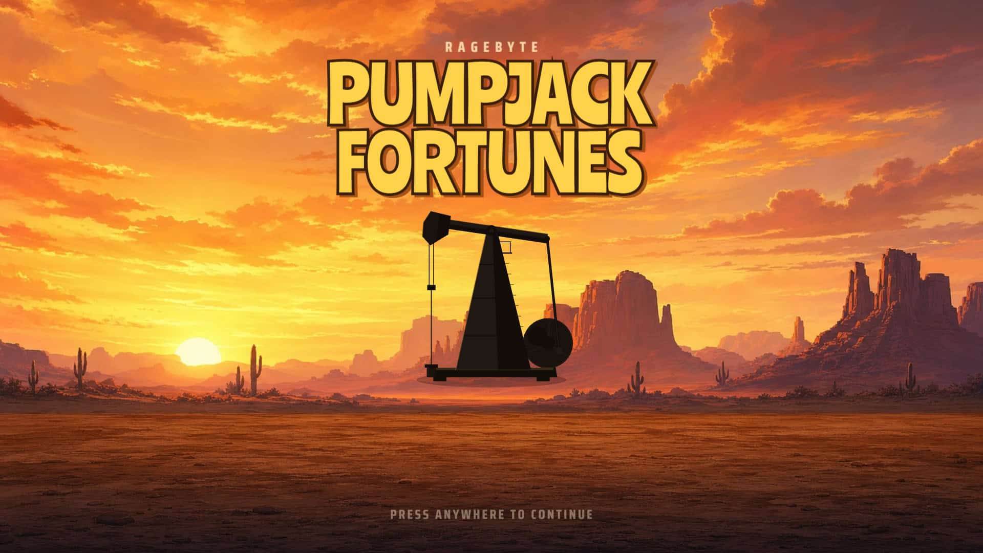 Pumpjack Fortunes slot intro screen