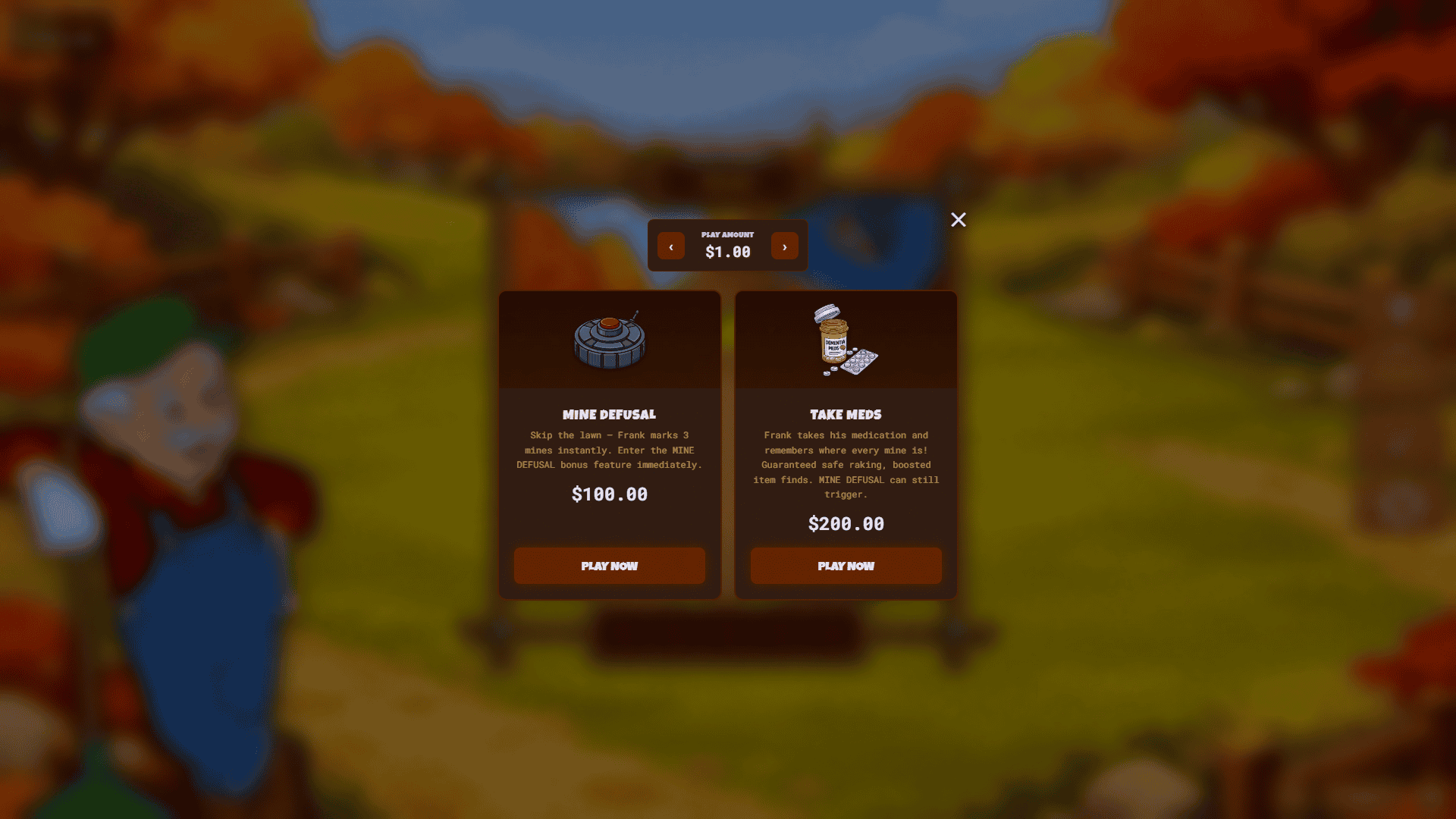 Uncle Franks Lawnsweeper bonus buy menu