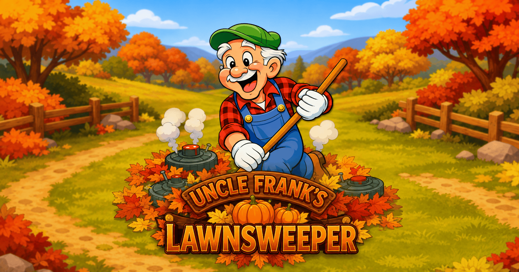 Uncle Franks Lawnsweeper Slot Demo by Rat Hole Reels slot cover image