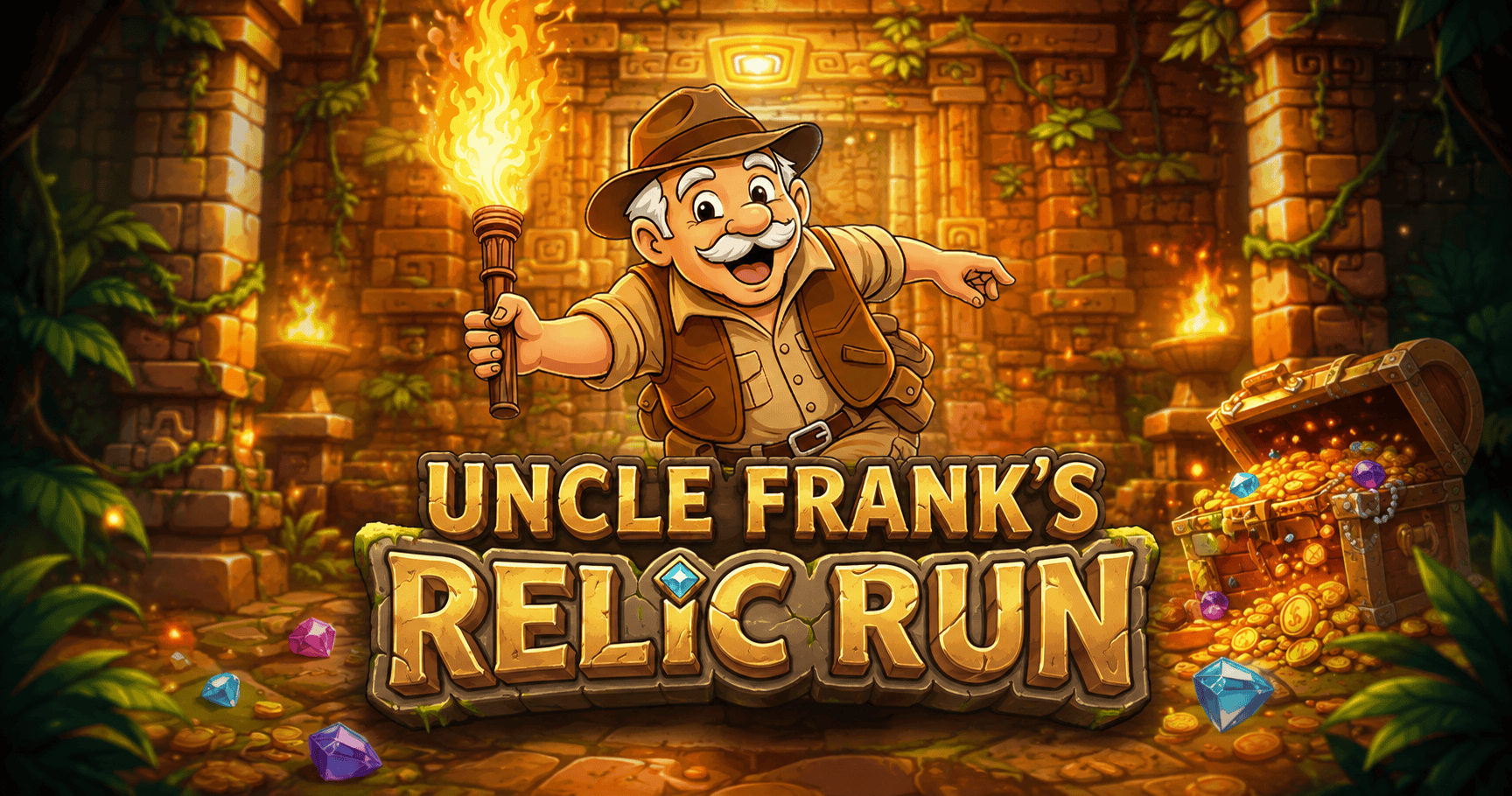 Uncle Franks Relic Run Slot Demo by Rat Hole Reels slot cover image