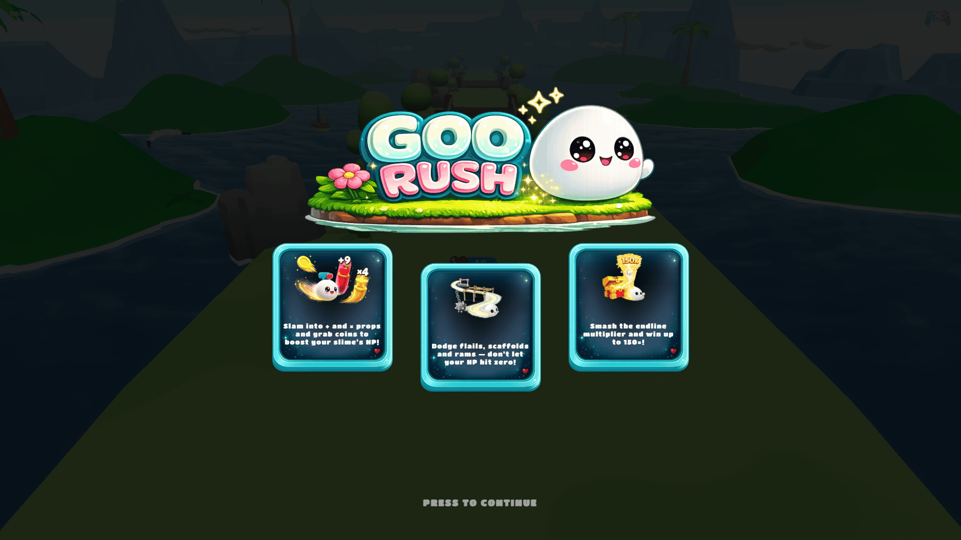Goo Rush slot intro screen