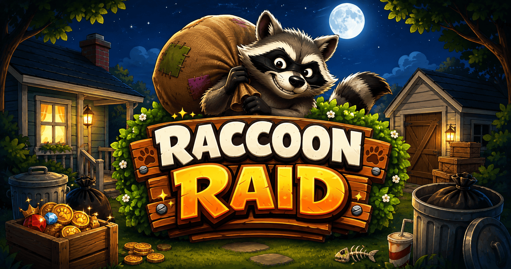 Raccoon Raid Slot Demo by Razr Gaming slot cover image
