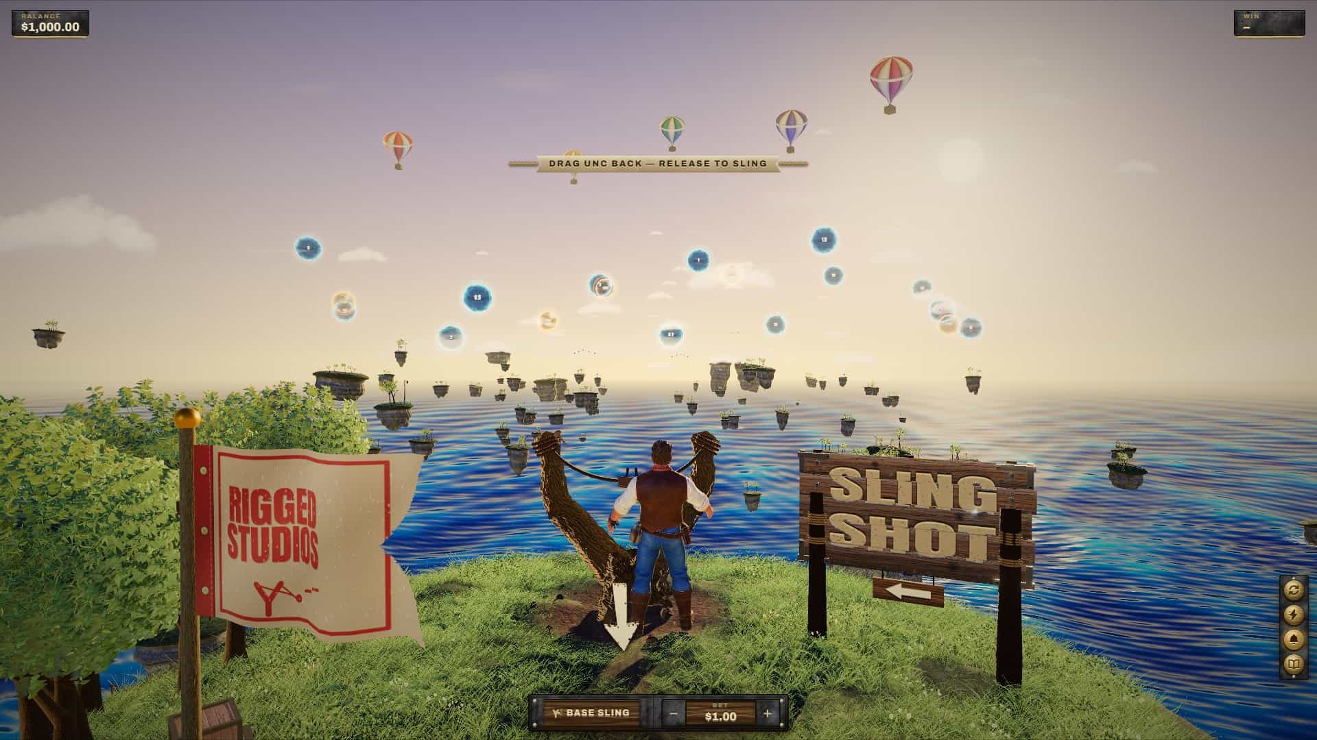 Sling Shot slot gameplay reels