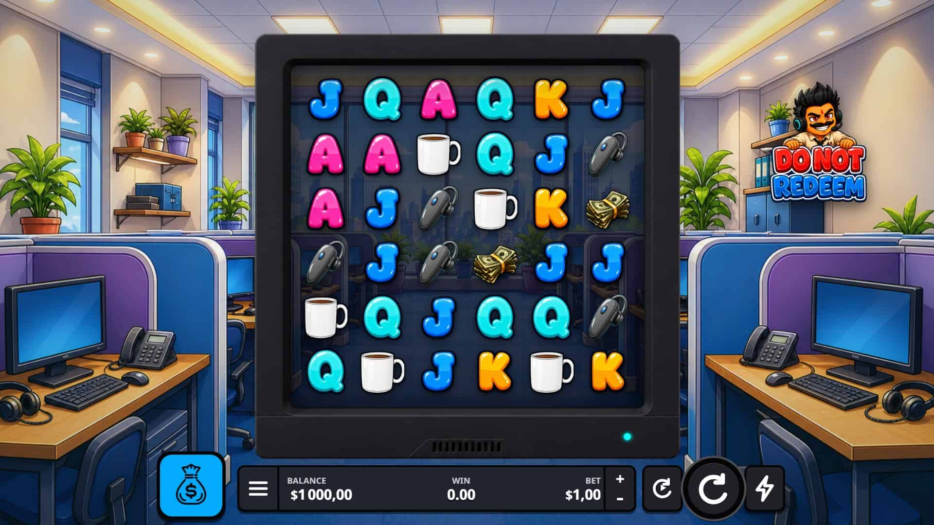 Do Not Redeem slot gameplay reels