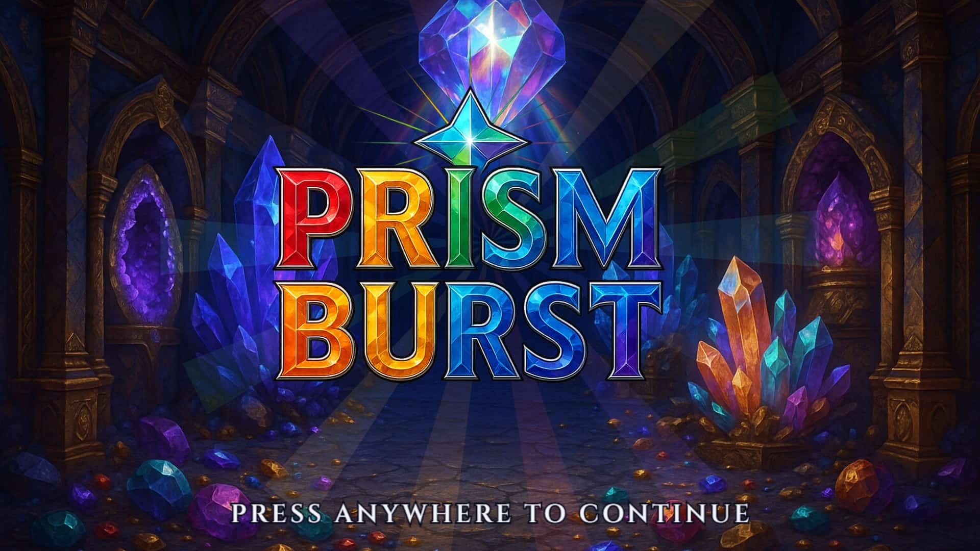 Prism Burst slot intro screen