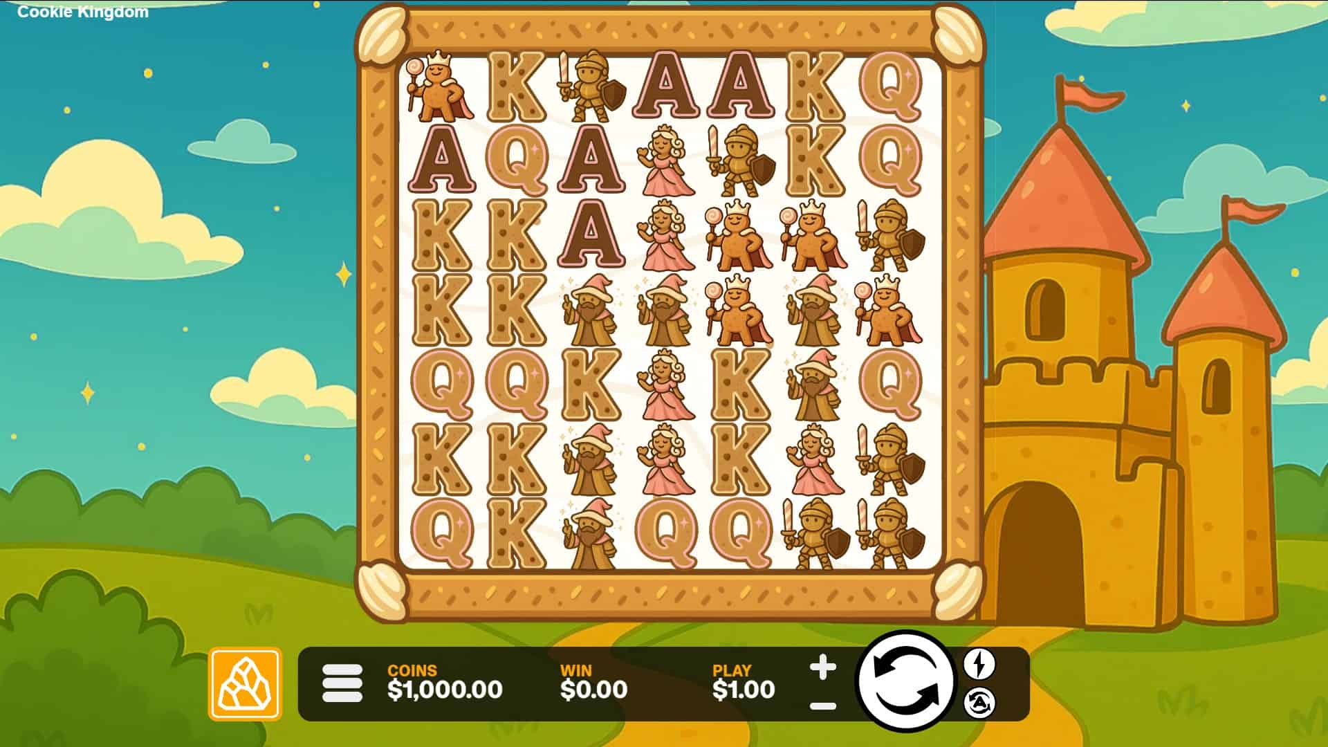 Cookie Kingdom slot gameplay reels