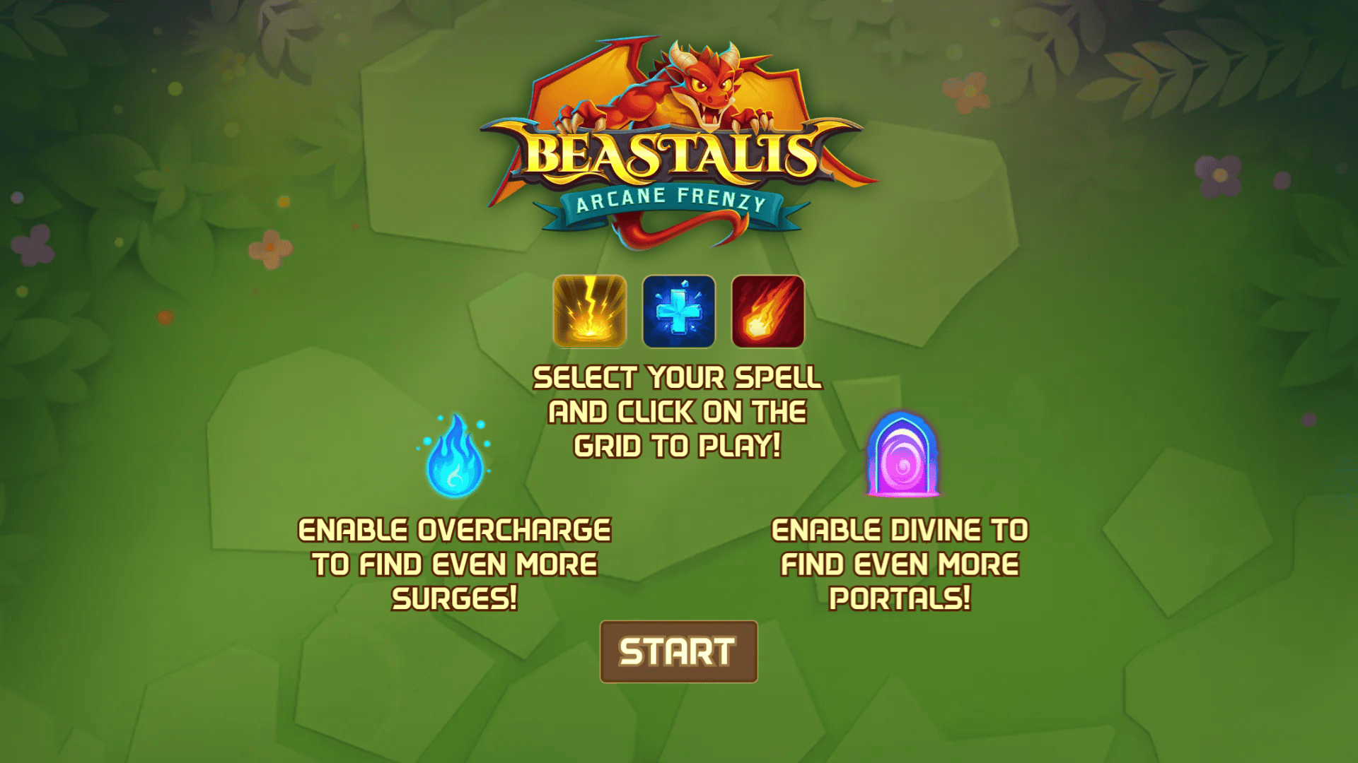 Beastalis: Arcane Frenzy slot intro screen