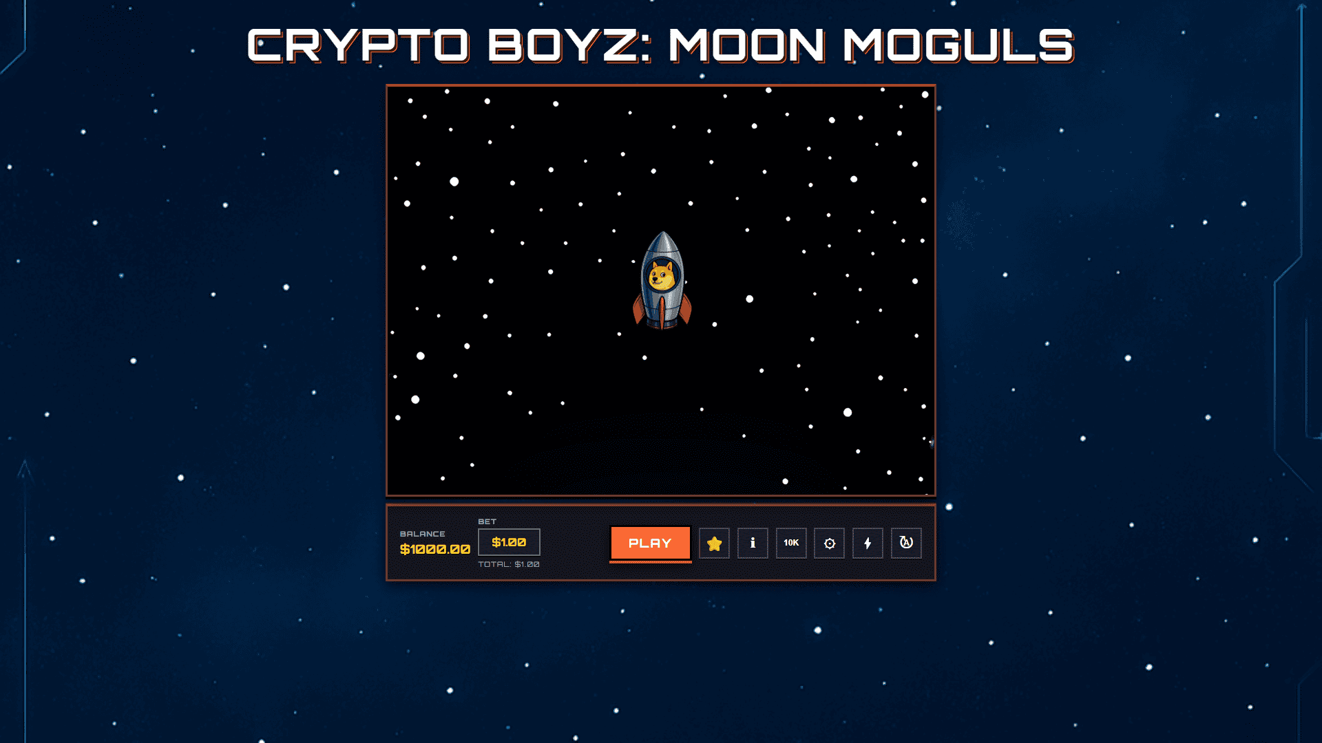Crypto Boyz: Moon Moguls slot gameplay reels