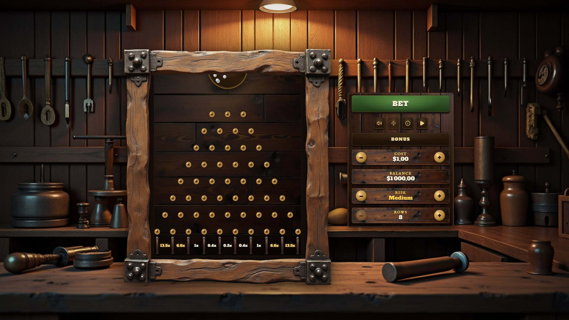 Plinko Zero slot gameplay reels