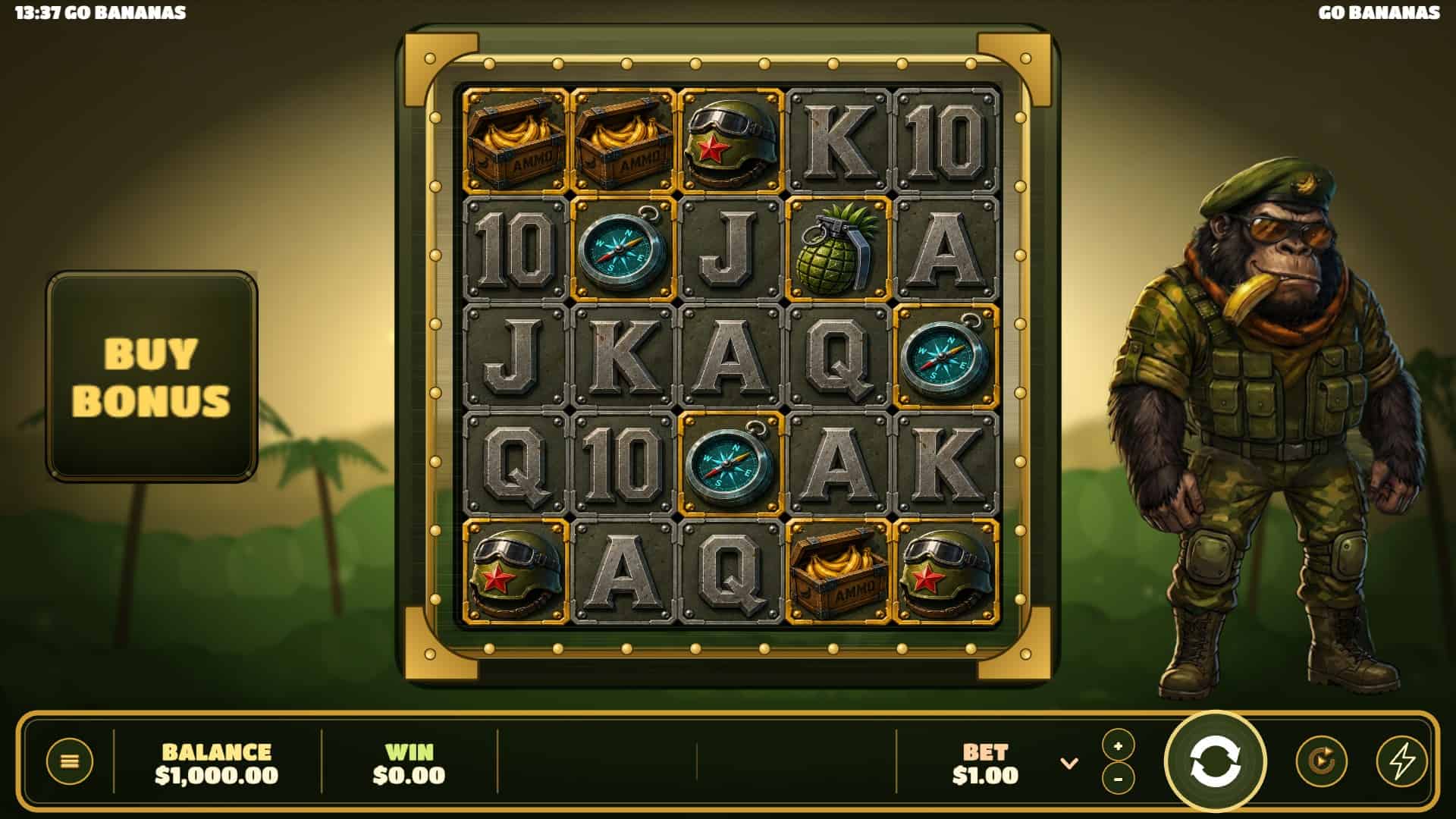 Go Bananas 100 slot gameplay reels