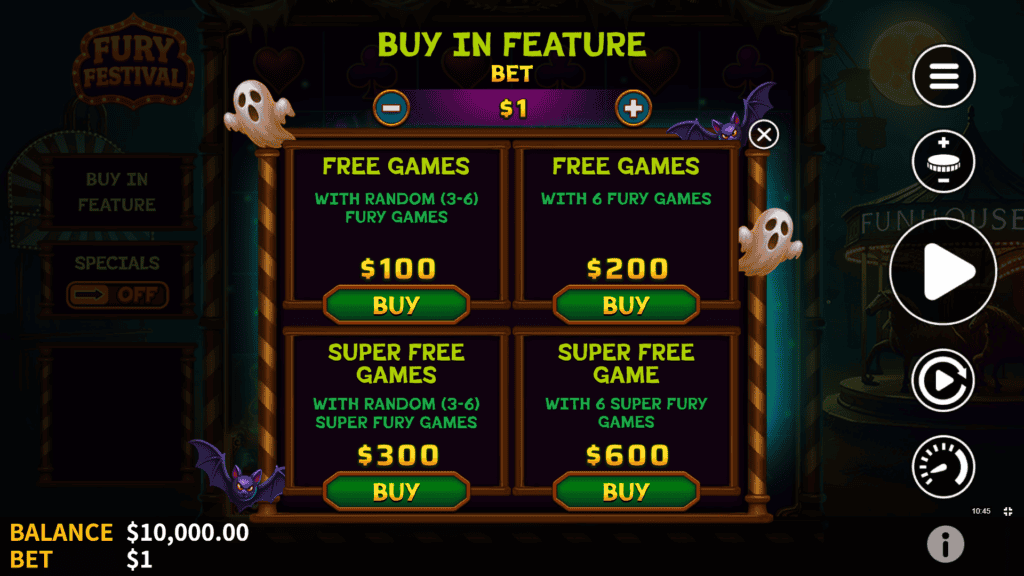 Skywind fury festival bonus buy