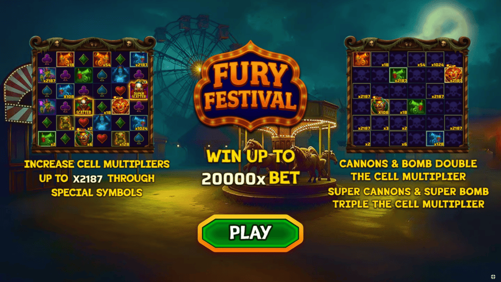 Skywind fury festival intro screen