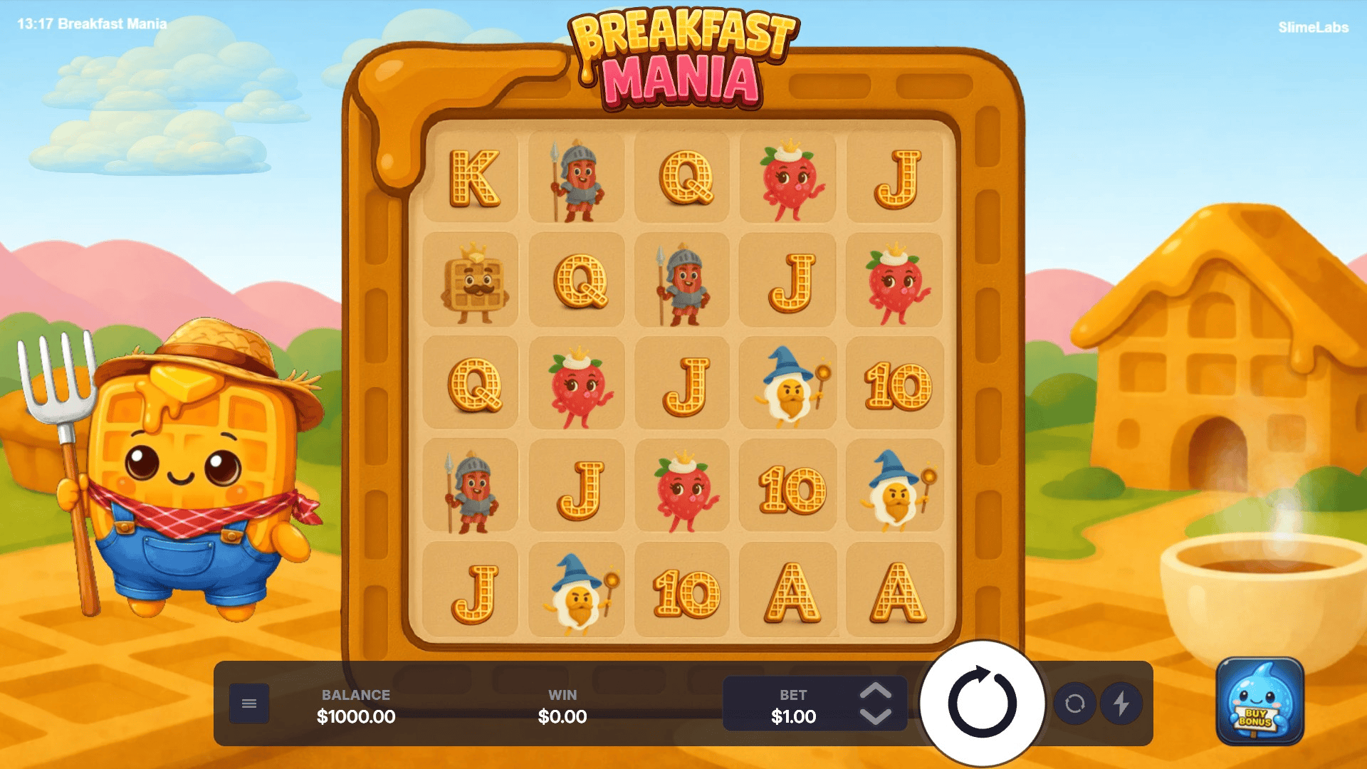 Breakfast Mania slot gameplay reels