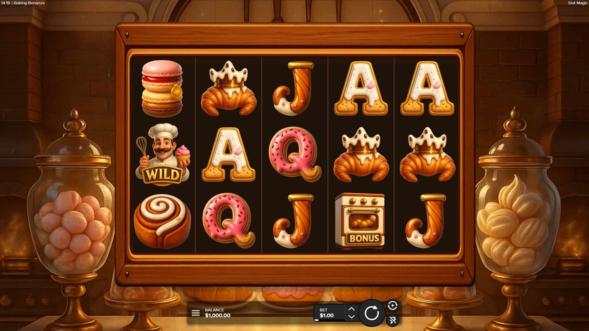 Baking Bonanza slot gameplay reels