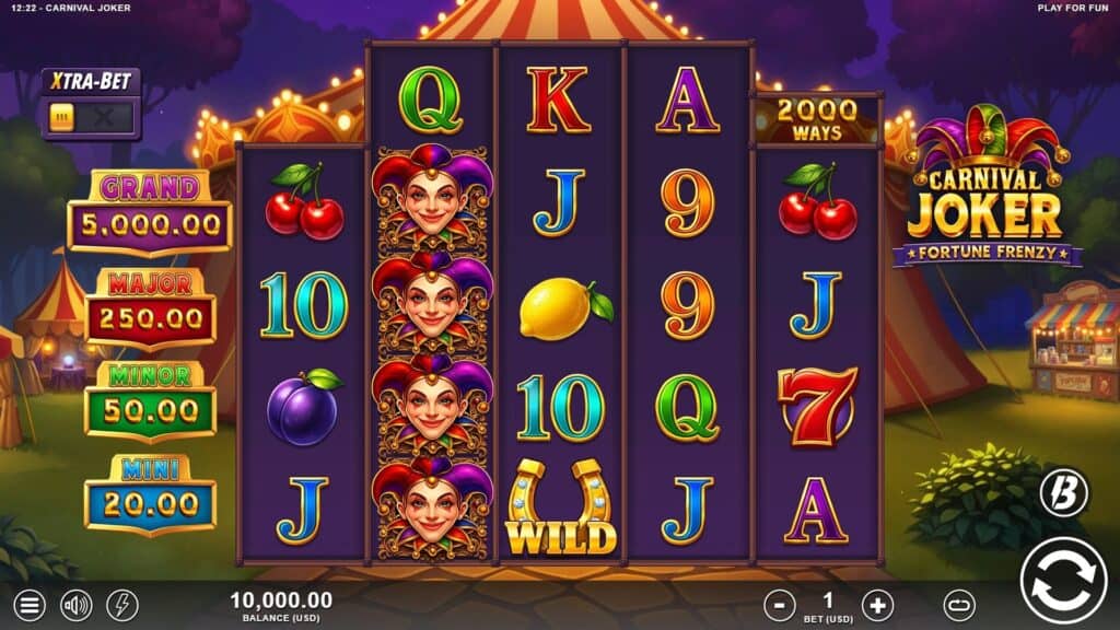 Slotmill carnival joker game preview