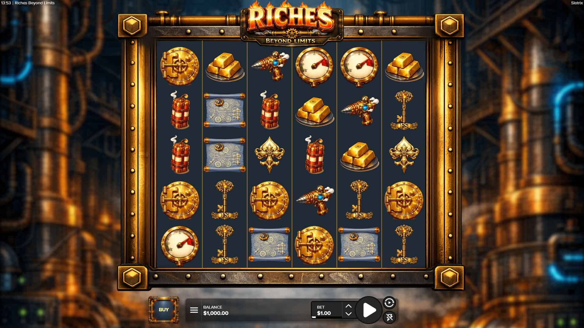 Riches Beyond Limits slot gameplay reels