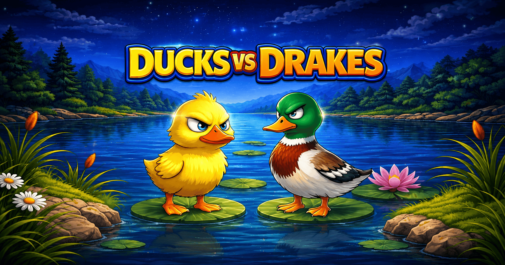 Ducks vs Drakes Slot Demo by Spinforge Studios slot cover image