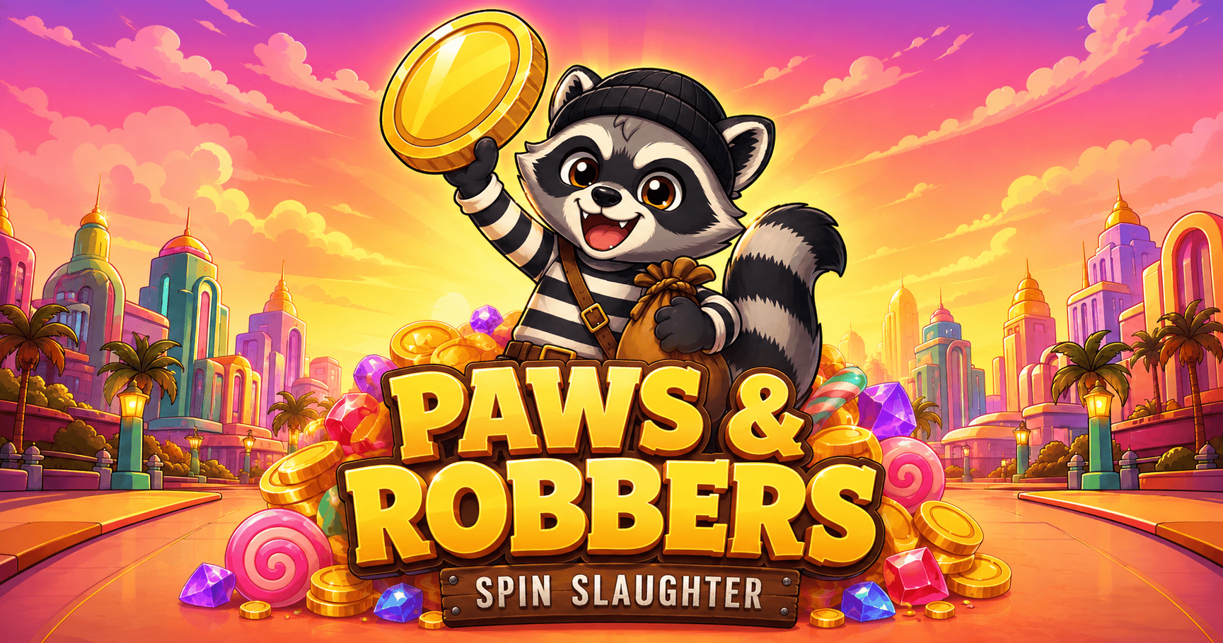 Paws and Robbers Slot Demo by Spin Slaughter slot cover image