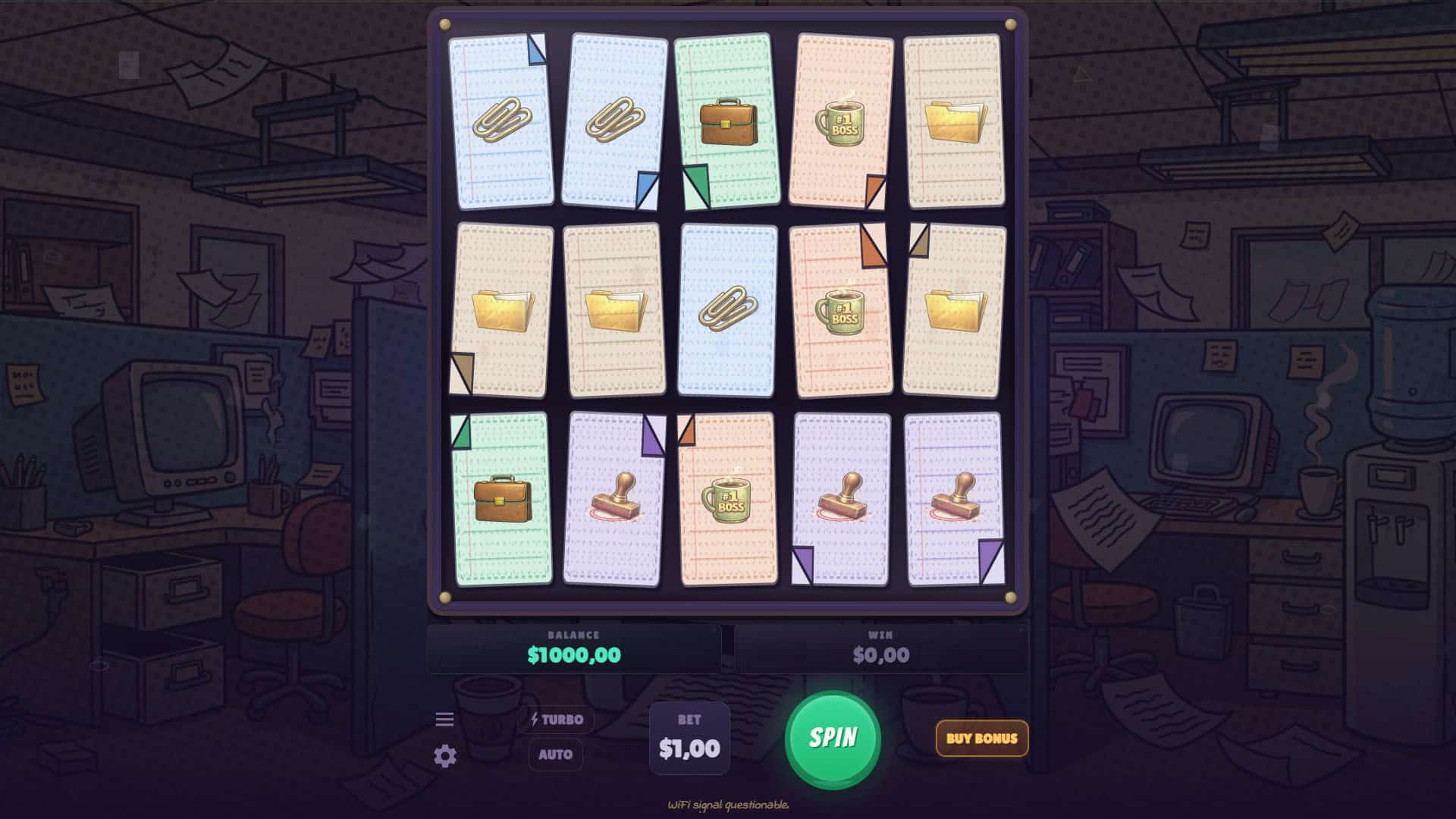 Corporate Chaos slot gameplay reels