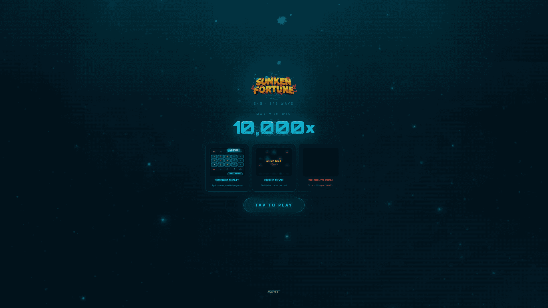 Sunken Fortune slot intro screen