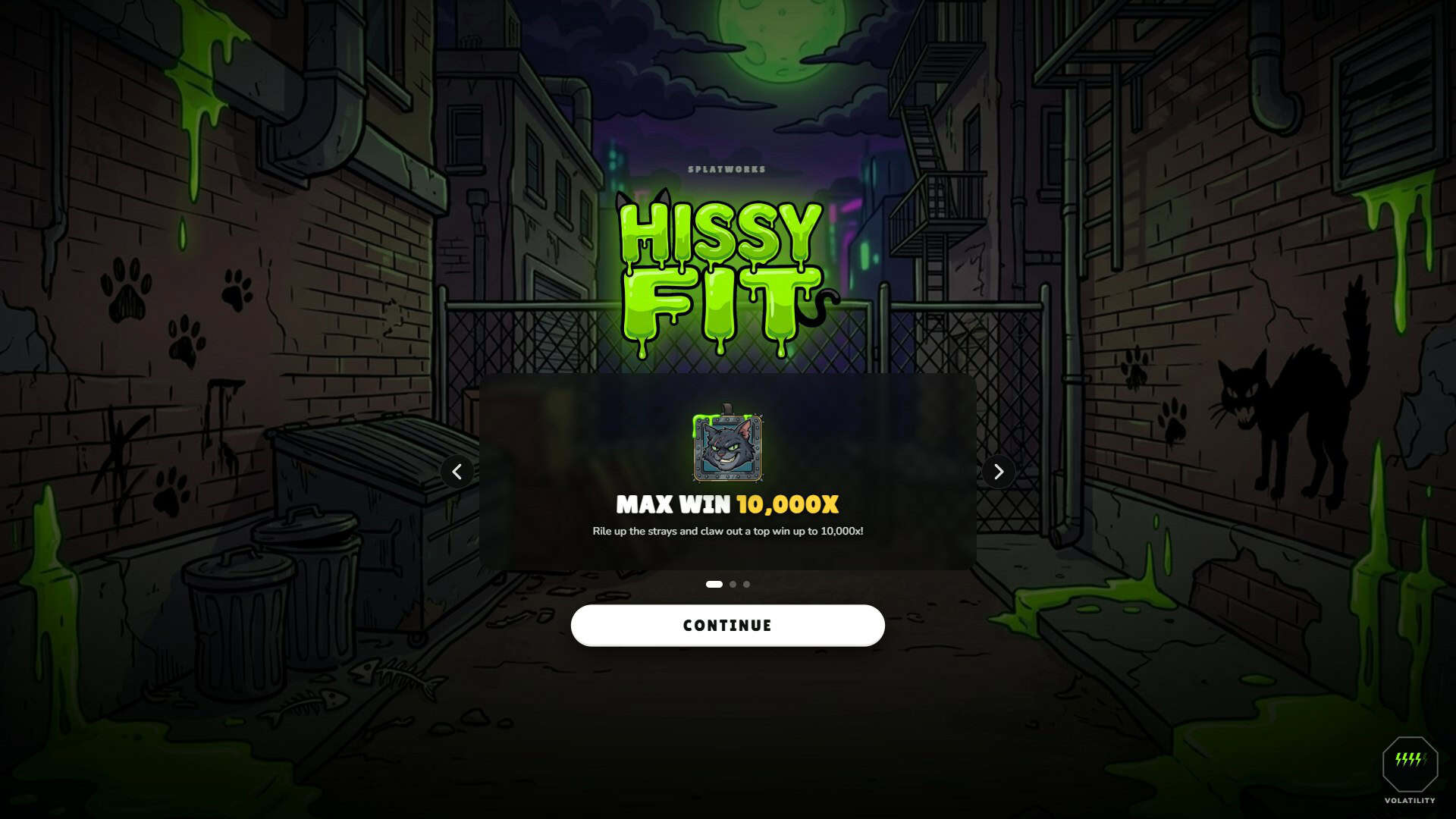 Hissy Fit slot intro screen
