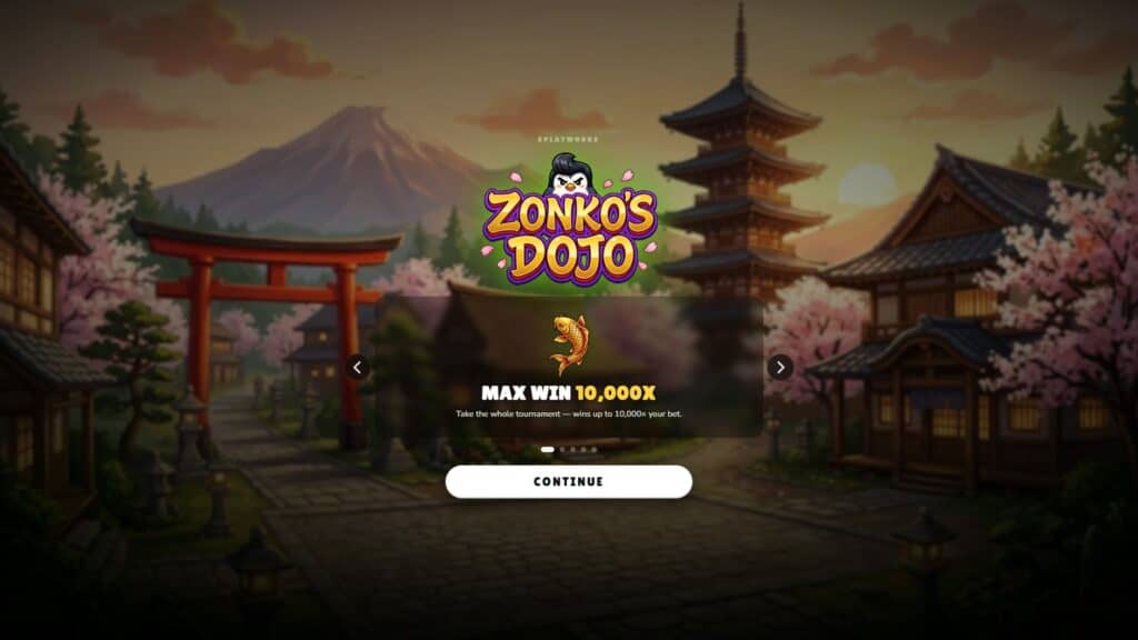 Splatworks zonkos dojo intro screen