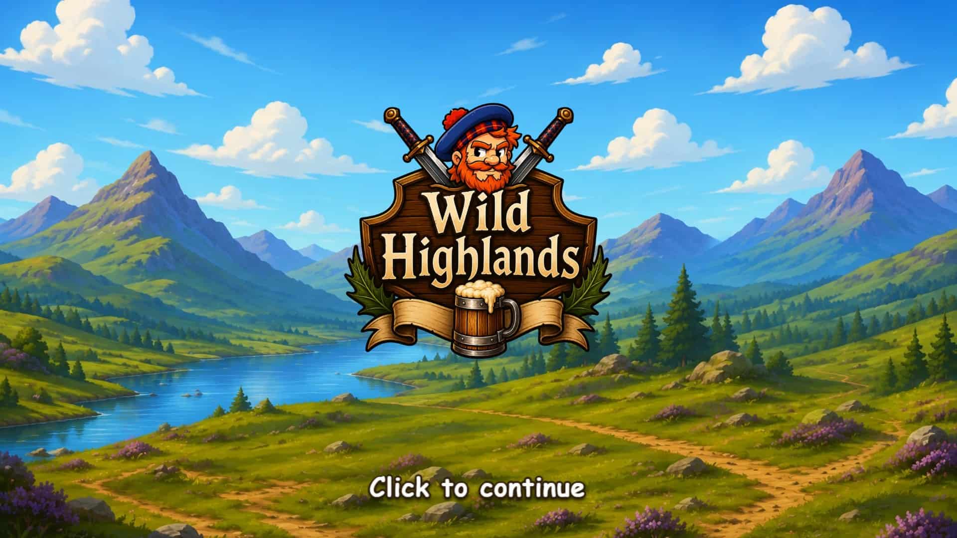 Wild Highlands slot intro screen