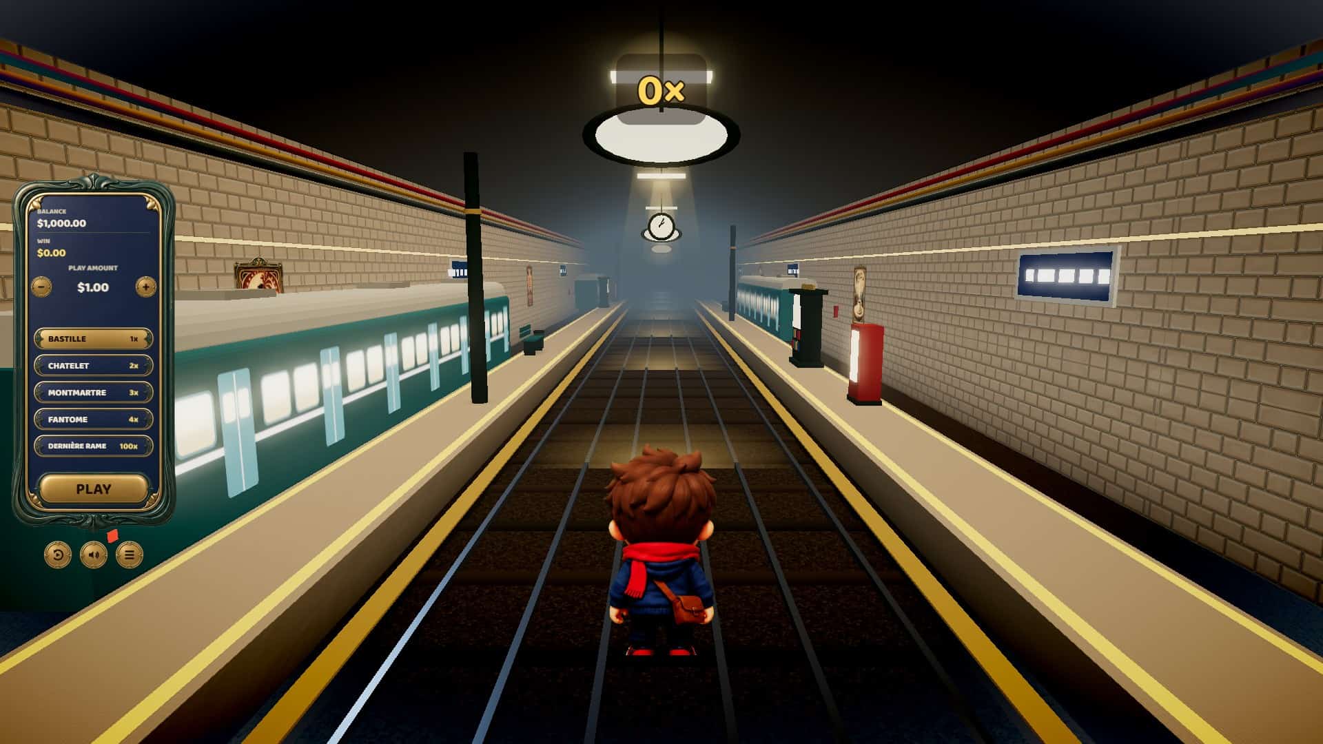 Metro Rush slot gameplay reels