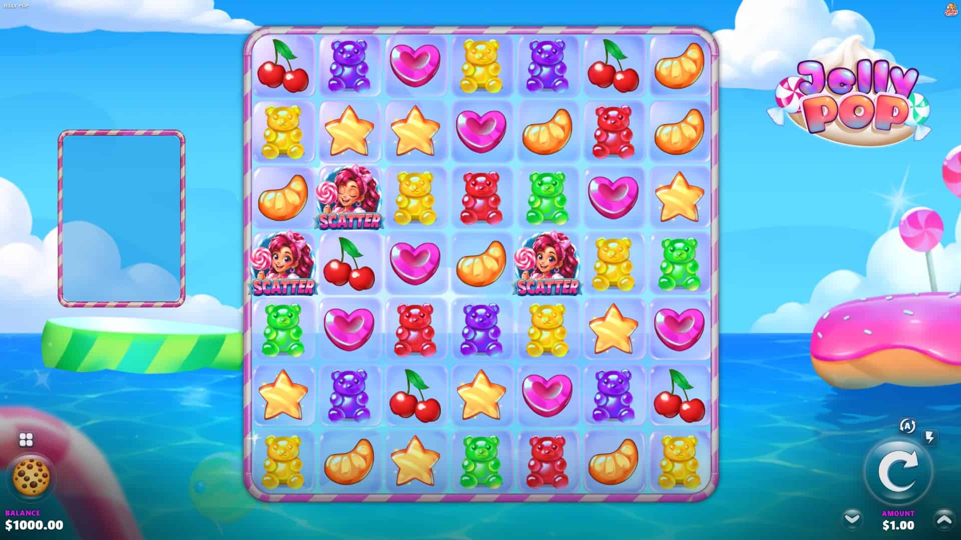 Jelly Pop slot gameplay reels