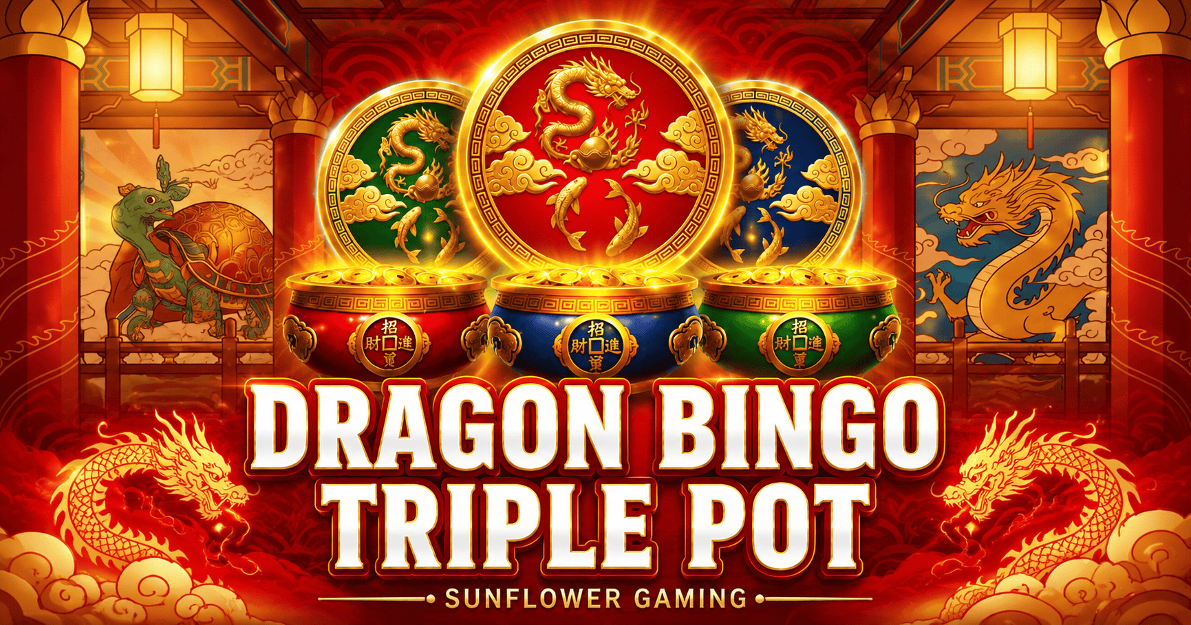 Dragon Bingo Triple Pot Slot Demo by Sunflower Gaming slot cover image