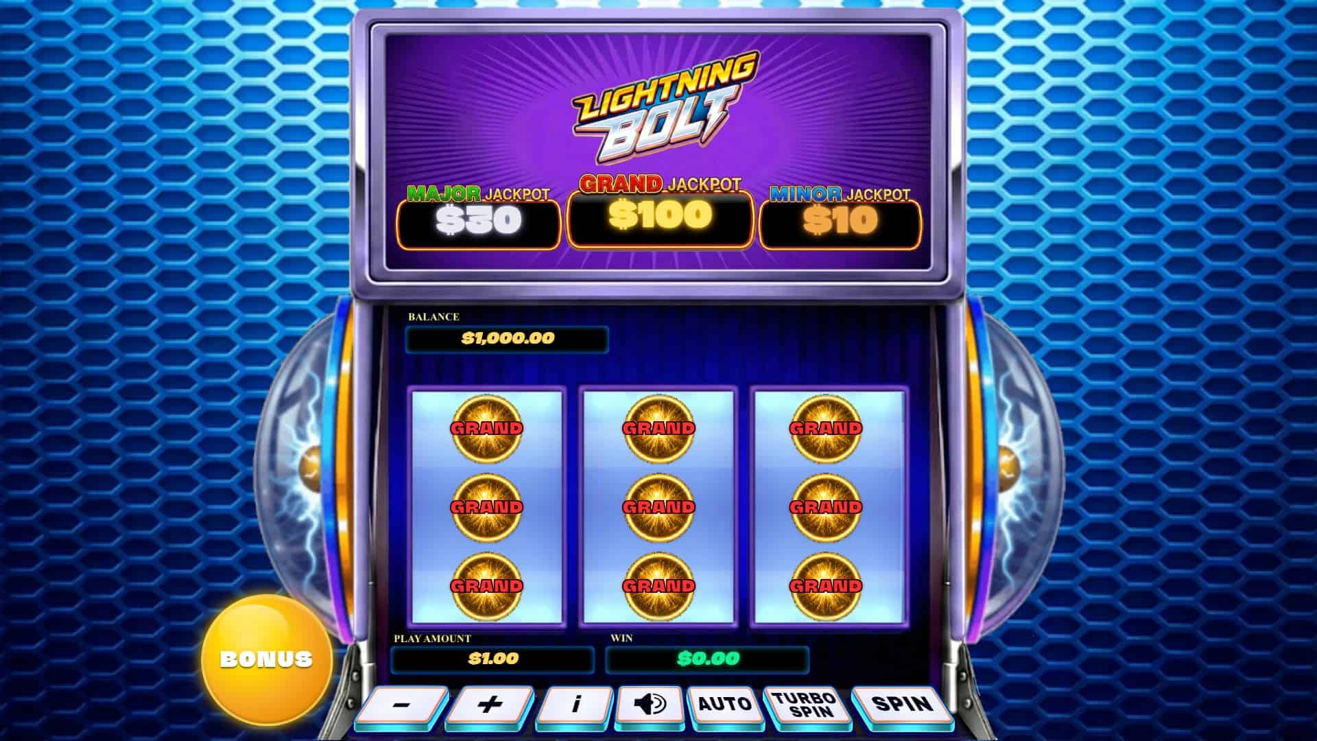 Lightning Bolt Link 777 slot gameplay reels