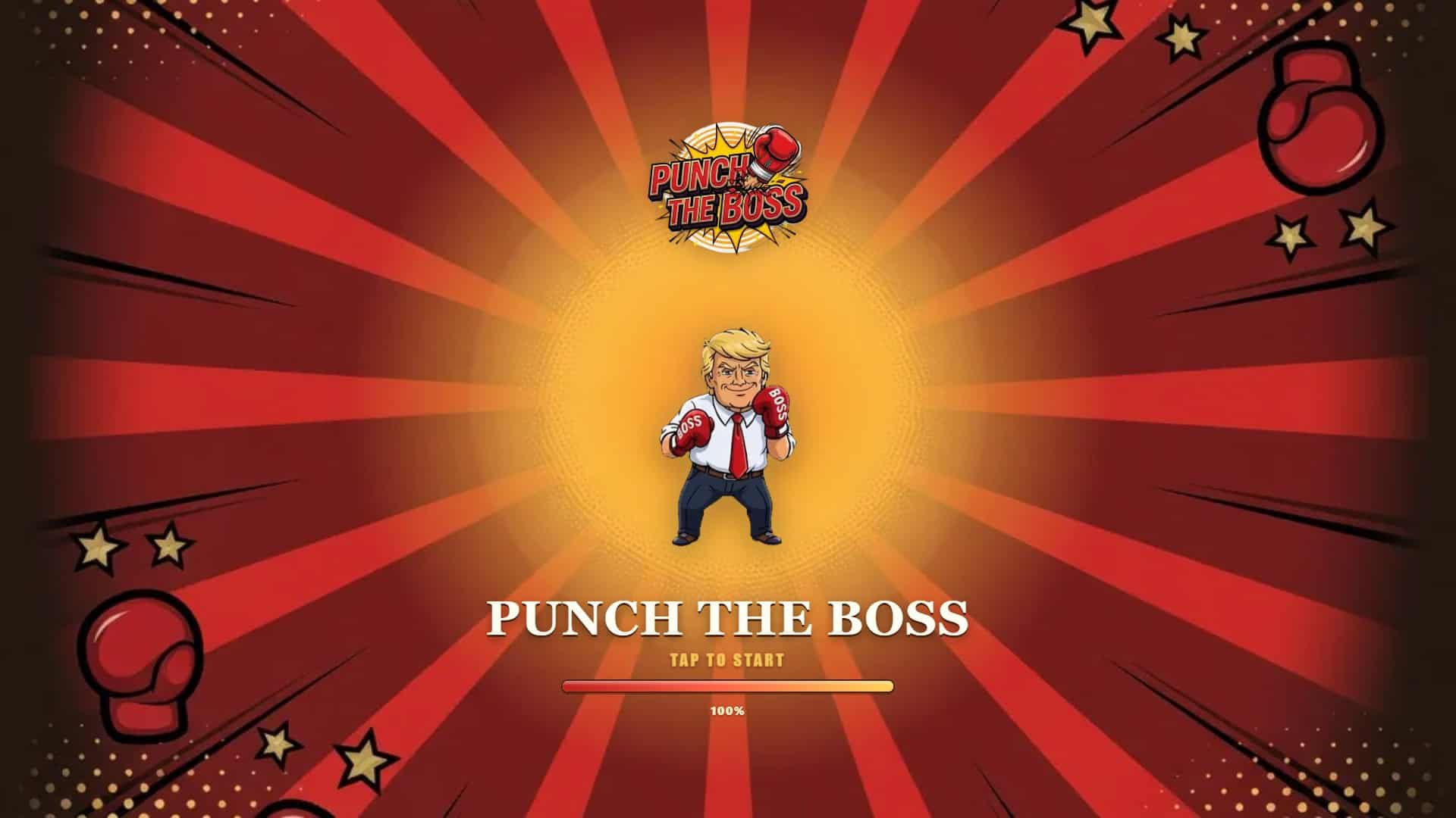 Punch The Boss slot intro screen