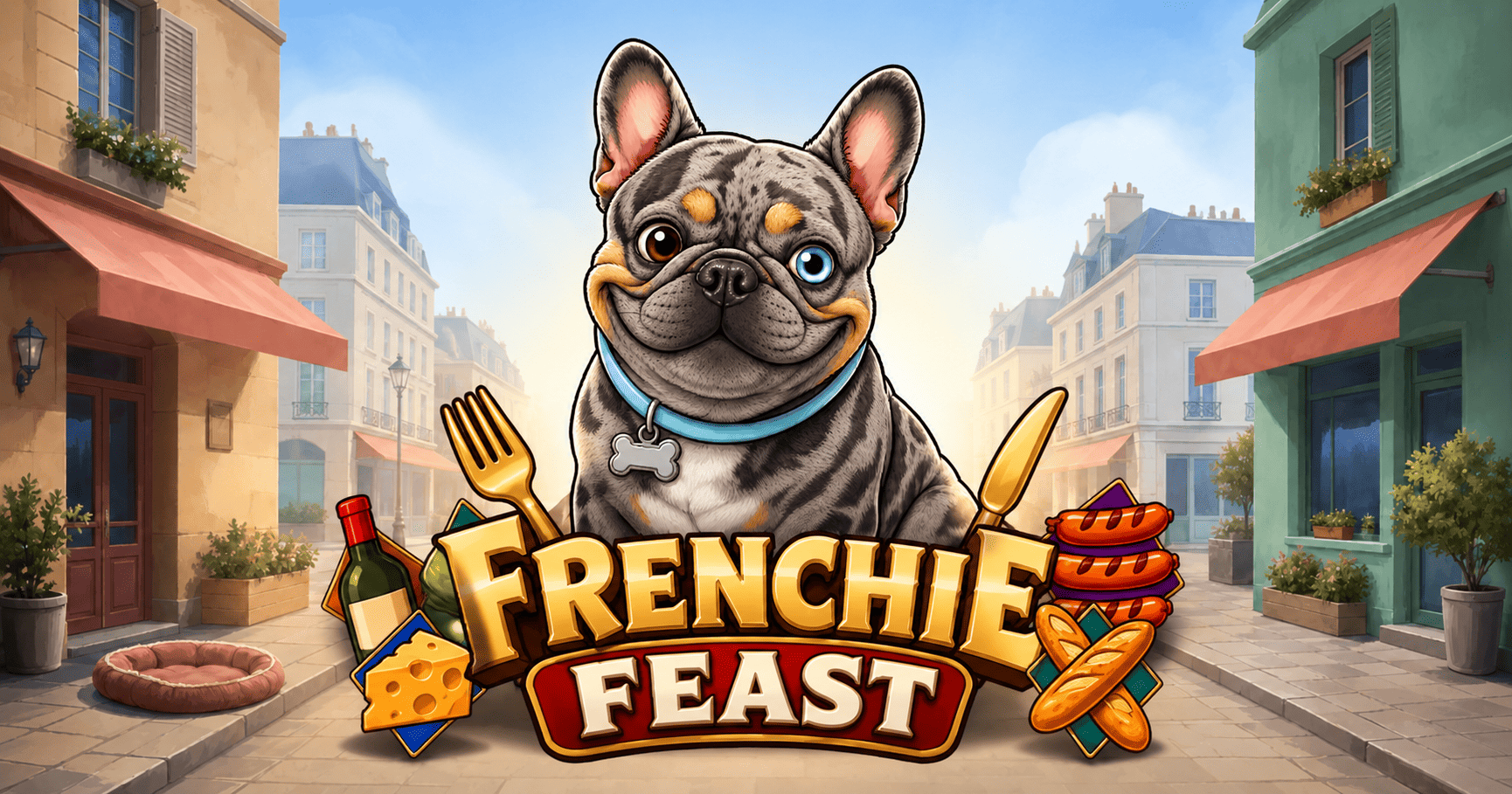 Frenchie Feast Slot Demo by Syntora Games slot cover image