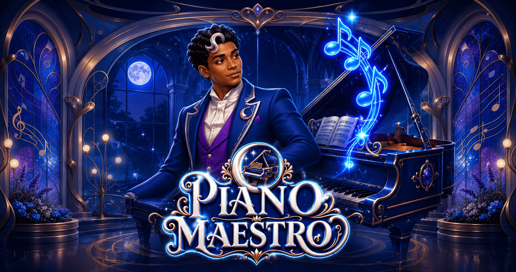 Piano Maestro Slot Demo by Tace Studio slot cover image