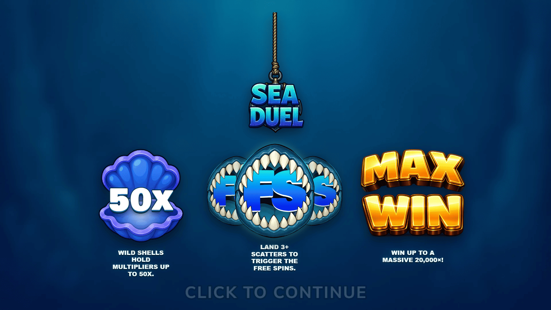 Sea Duel slot intro screen
