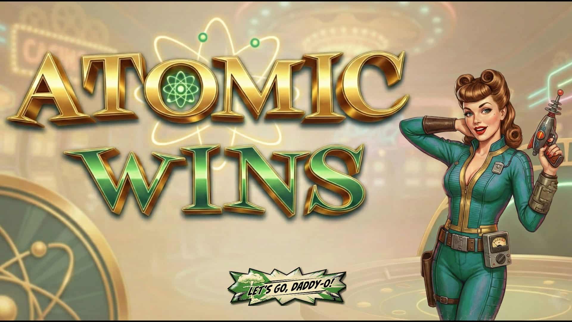 Atomic Wins slot intro screen