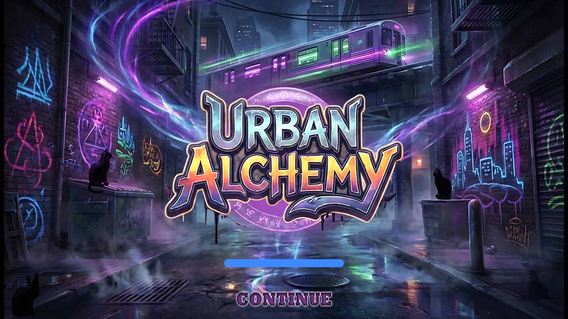 Urban Alchemy slot intro screen
