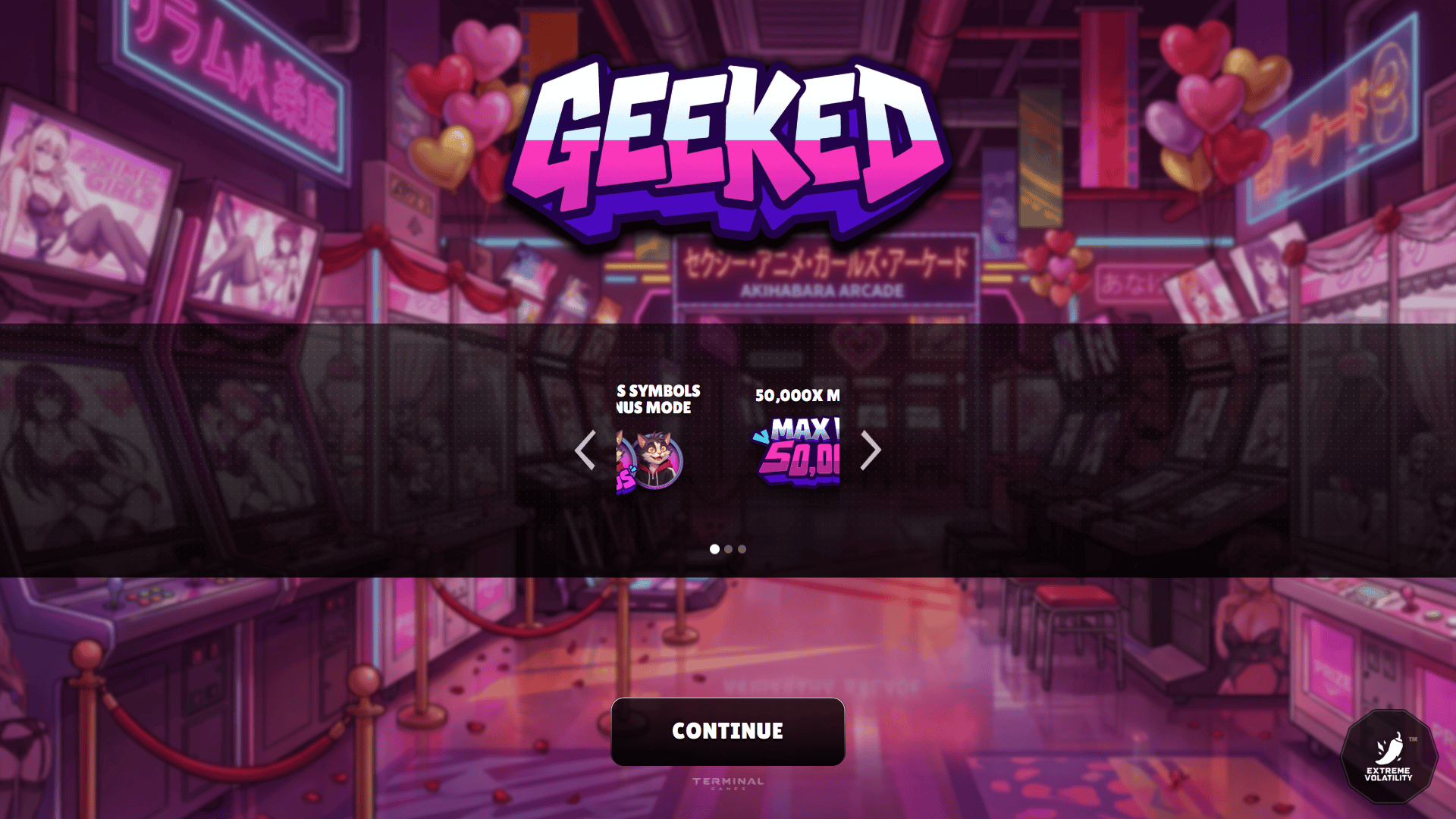 Geeked slot intro screen