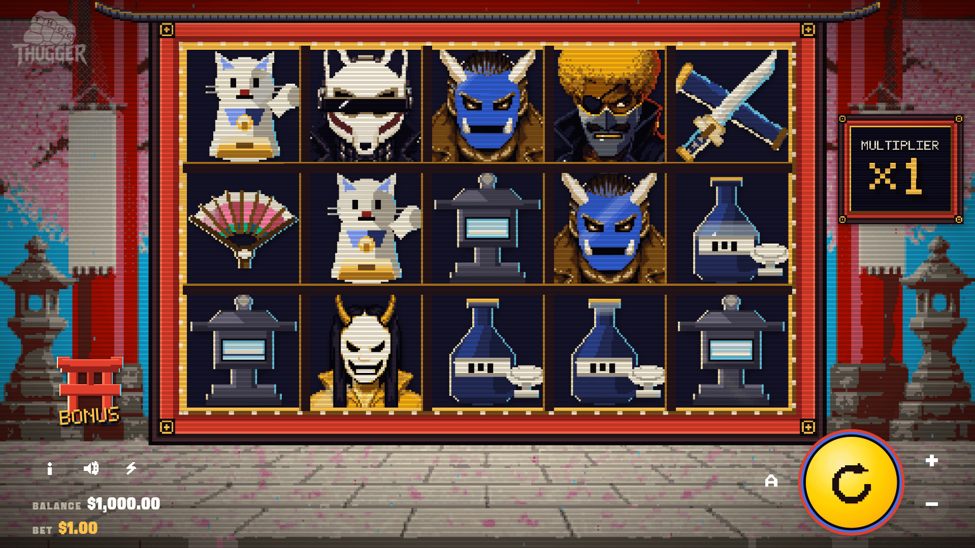 Backstreets: Asia slot gameplay reels