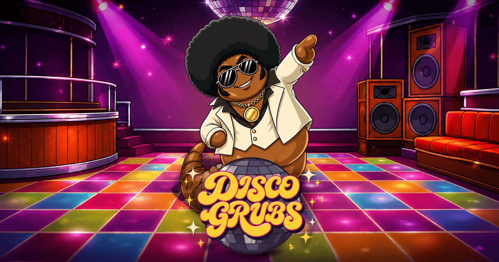 Disco Grubs Slot Demo by Thugger slot cover image
