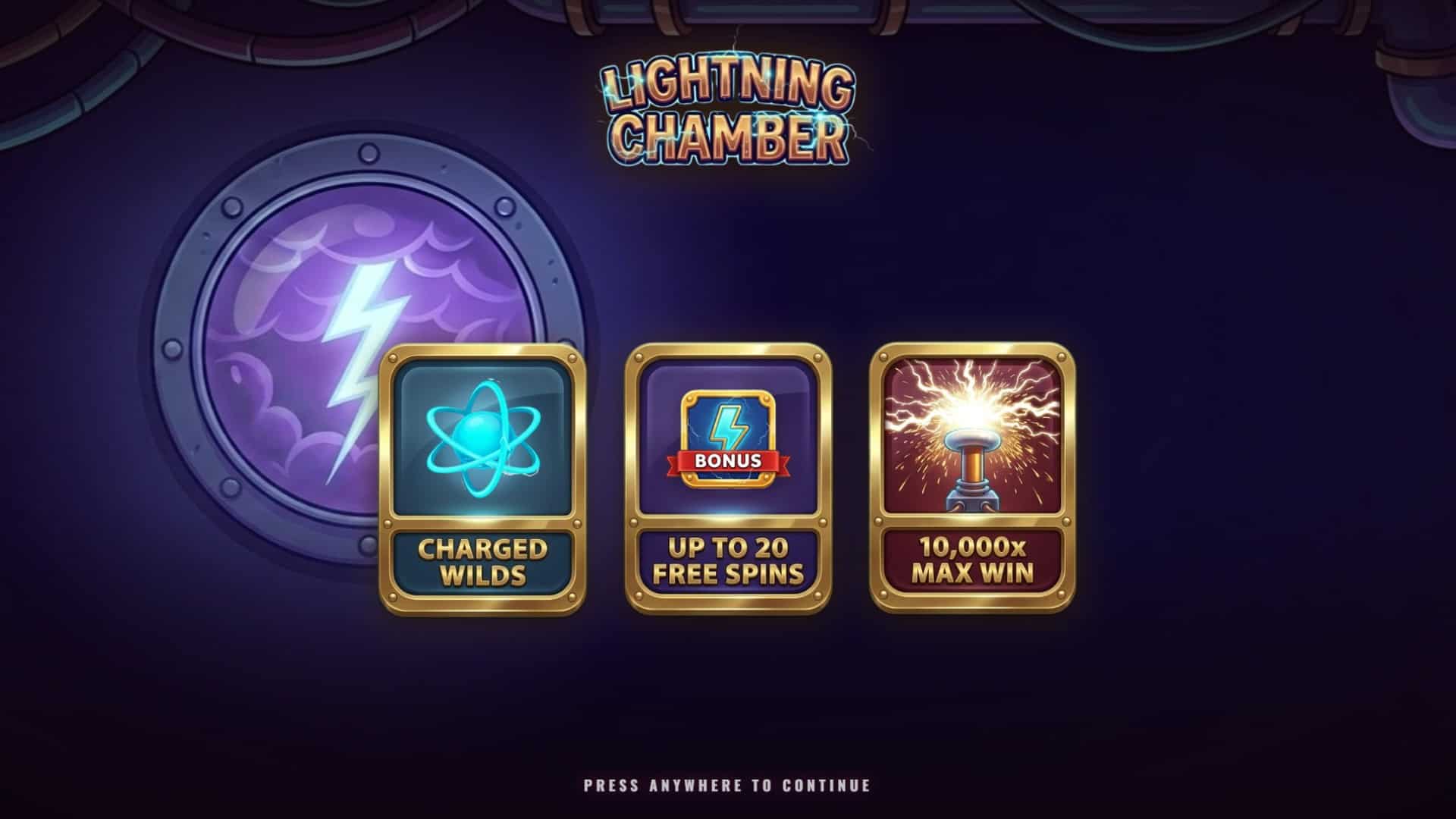 Lightning Chamber slot intro screen