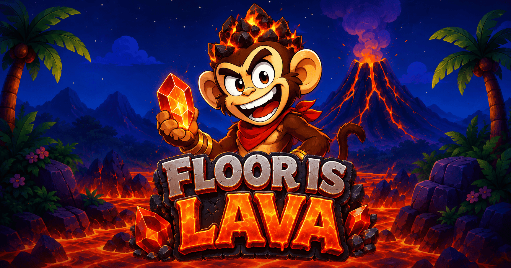 Floor Is Lava Slot Demo by Tinex Games slot cover image