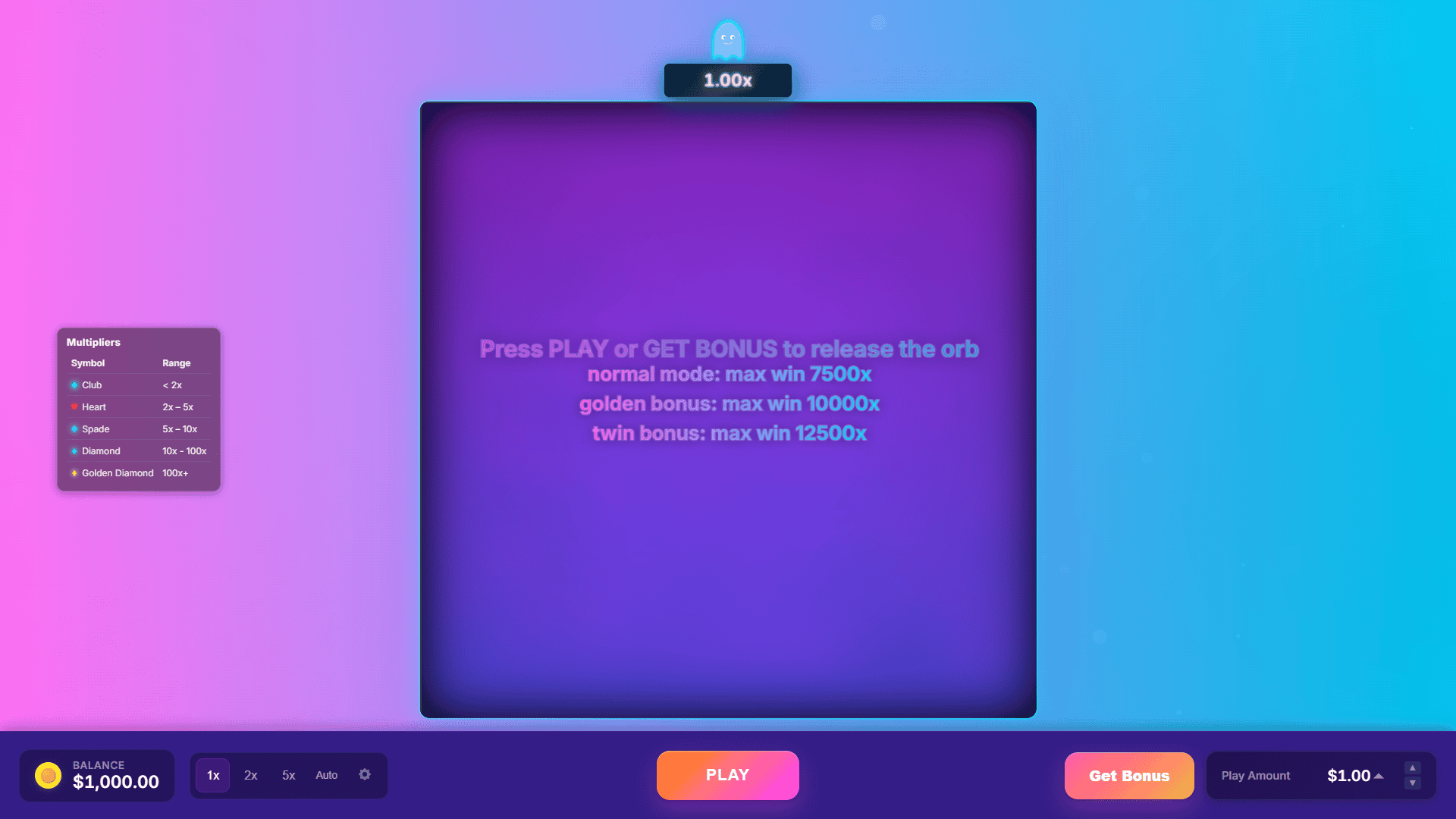 The Maze slot intro screen