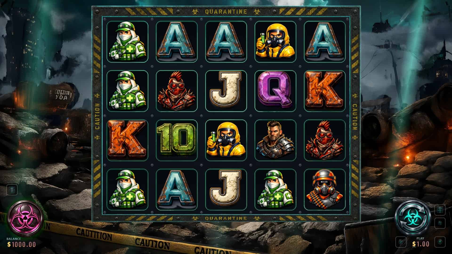 Deadrise Zombie slot gameplay reels